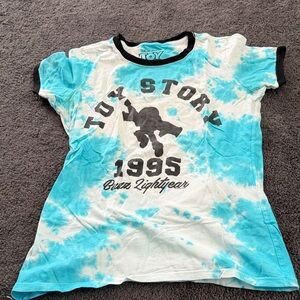 Tie-Dye T-Shirt - Blue & White